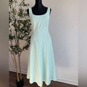 A New Day Mint Green Aline Midi Dress With Pockets
